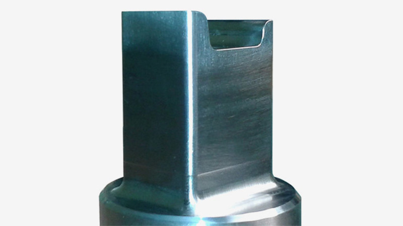 Carbide tool held in Nikken Slim Chuck